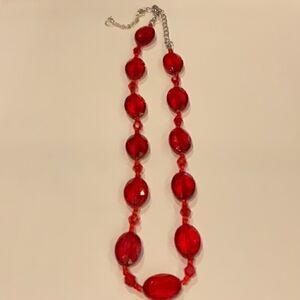 Vintage Red Necklace   
